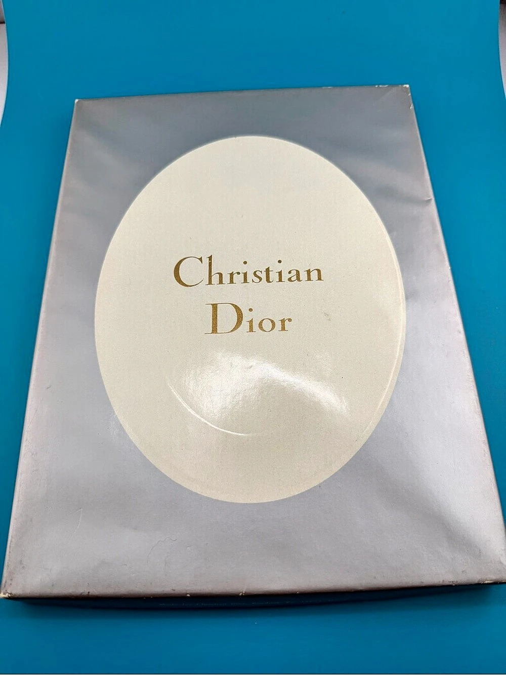 Vintage Christian Dior Nylon Stockings 3 Pairs French Beige 8.5 S Original Box